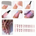 thumbnail image 2 of RAGUPEL 24Pcs Glue on Nails for Women,Crystal Embellished Stiletto Press on Nails,Hand-Drawn Butterflies Long Press on Nails,Fake Nails for Parties,Gatherings and Photo Shoots,Style3, 2 of 7