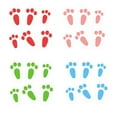 thumbnail image 1 of 24pcs Bunny Footprints Decals Easter Window Clings Rabbit Footprints Clings, 1 of 8