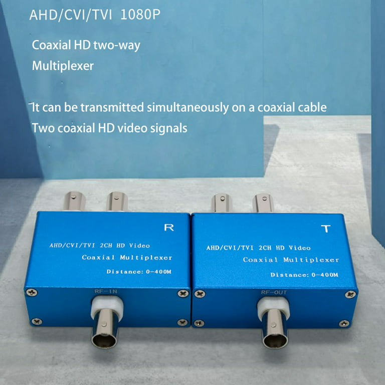 1080P AHD/CVI/TVI / 2CH HD Video Coaxial Multiplexer (2 Channel