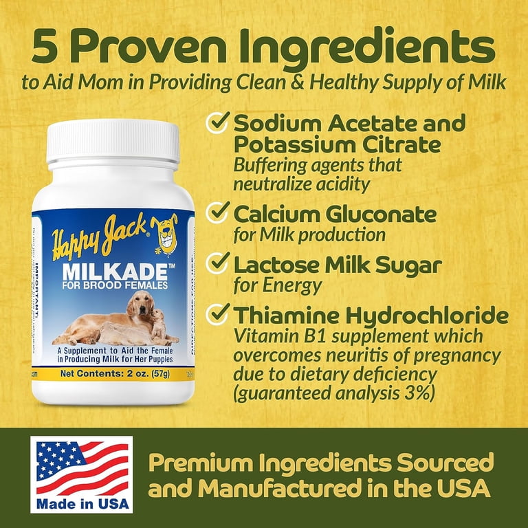 Happy Jack Milkade Puppy Formula Liquid Milk Supplement for