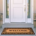 thumbnail image 6 of Mainstays Black 'Welcome' Estate Outdoor Coir Doormat, 20"x46", 6 of 6