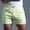 Yellow, variant on AXXD Shorts Men Summer Solid Cotton Sports Elastic Mid-waist Lace-up Shorts Clearance