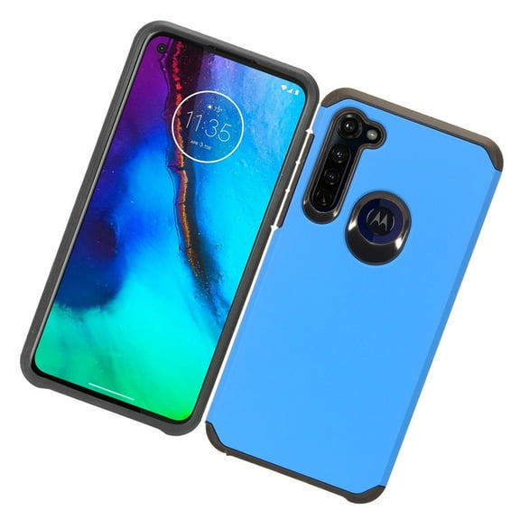Motorola Moto G Stylus Phone Case Protective Hybrid Drop Protection Shockproof Armor Dual Layer Heavy Duty Rubber Rugged Silicone TPU BLUE Slim Hard Frame Bumper Cover for MOTOROLA Moto g stylus