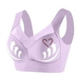 thumbnail image 3 of Seamless T-Shirt Bra New Women's Strapless Lace Underwear with Thin Side Collection and Daily Bra Underwire Sports Bras for Women Style B-51 Purple, 3 of 8