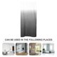 thumbnail image 5 of Kit de cortina de baño impermeable Kit de cortina de ducha de baño con anillos para colgar, 5 of 6