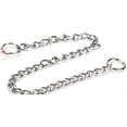 thumbnail image 3 of Collar de perro de acero inoxidable con cadena de Metal P-Block, suministros para entrenamiento de mascotas para perros pequeños y medianos, 3 of 5