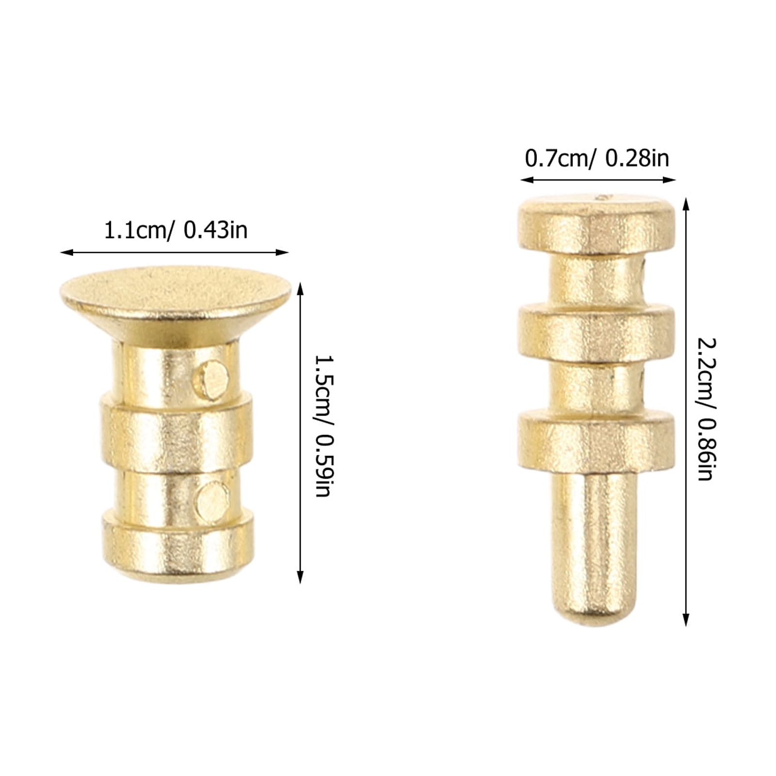OUNONA 24Pcs Table Leaf Hardware Metal Pins with Wear Resistant Finish for Home Use and Desk Assembly