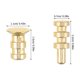 thumbnail image 2 of unbranded 24Ud Pines Metálicos Dorados Para Con Conector De Tornillo Para Muebles Y Estantes, 2 of 6