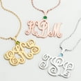thumbnail image 3 of Personalized Planet Women's Monogram with Birthstone Necklace - Medium, 3 of 5