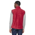 thumbnail image 2 of Harriton M985 Unisex Fleece Full-Zip Vest-Red-S, 2 of 3