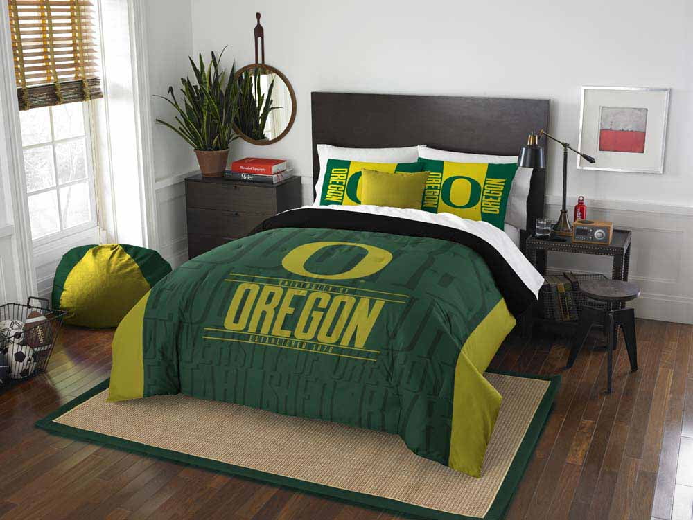 Ncaa Oregon Ducks Modern Take Bedding Comforter Set Com