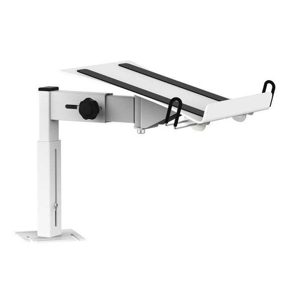 ProX XF-B3LSWH White Universal Side Laptop Shelf Mounting Stand for B3 DJ Table Workstation by Humpter