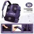thumbnail image 3 of Mochila de viaje LOVEVOOK de 40 litros para mujer con cubos de embalaje de 17 pulgadas, 3 of 9