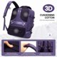 thumbnail image 3 of Mochila de viaje LOVEVOOK de 40 litros para mujer con cubos de embalaje de 17 pulgadas, 3 of 9
