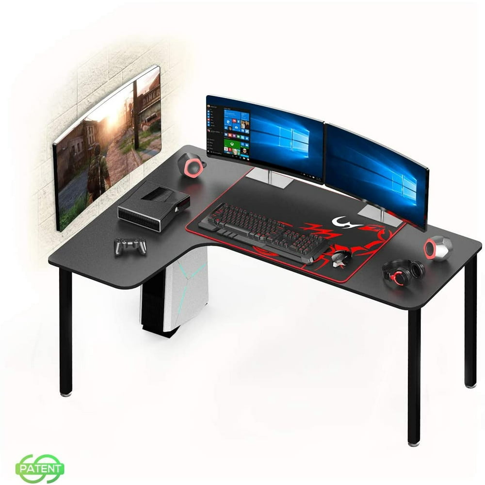 DESIGNA 60 Inch Computer Desk L Shaped with Free Cool Mousepad, Study ...