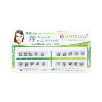 10 Packs De Brackets Orthodontiques SANDENT Mini Roth - Slot 022 Avec 3 Crochets - Pour Pro