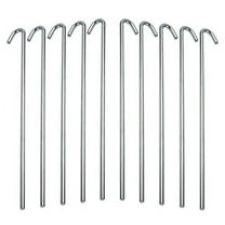 Ram-Pro 40-Piece Tent Garden Stakes Heavy Duty, Galvanized Steel Pegs Rust-Free Garden Edging Fence Hook, Landscape Pins | for Outdoor Camping, Soil Patio Gardening, & Canopies (9")