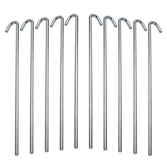 Ram-Pro 40-Piece Tent Garden Stakes Heavy Duty, Galvanized Steel Pegs Rust-Free Garden Edging Fence Hook, Landscape Pins | for Outdoor Camping, Soil Patio Gardening, & Canopies (9")