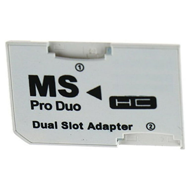 Oem Micro SD Vers Adaptateur Memory Stick Pro Duo Dual Blanc