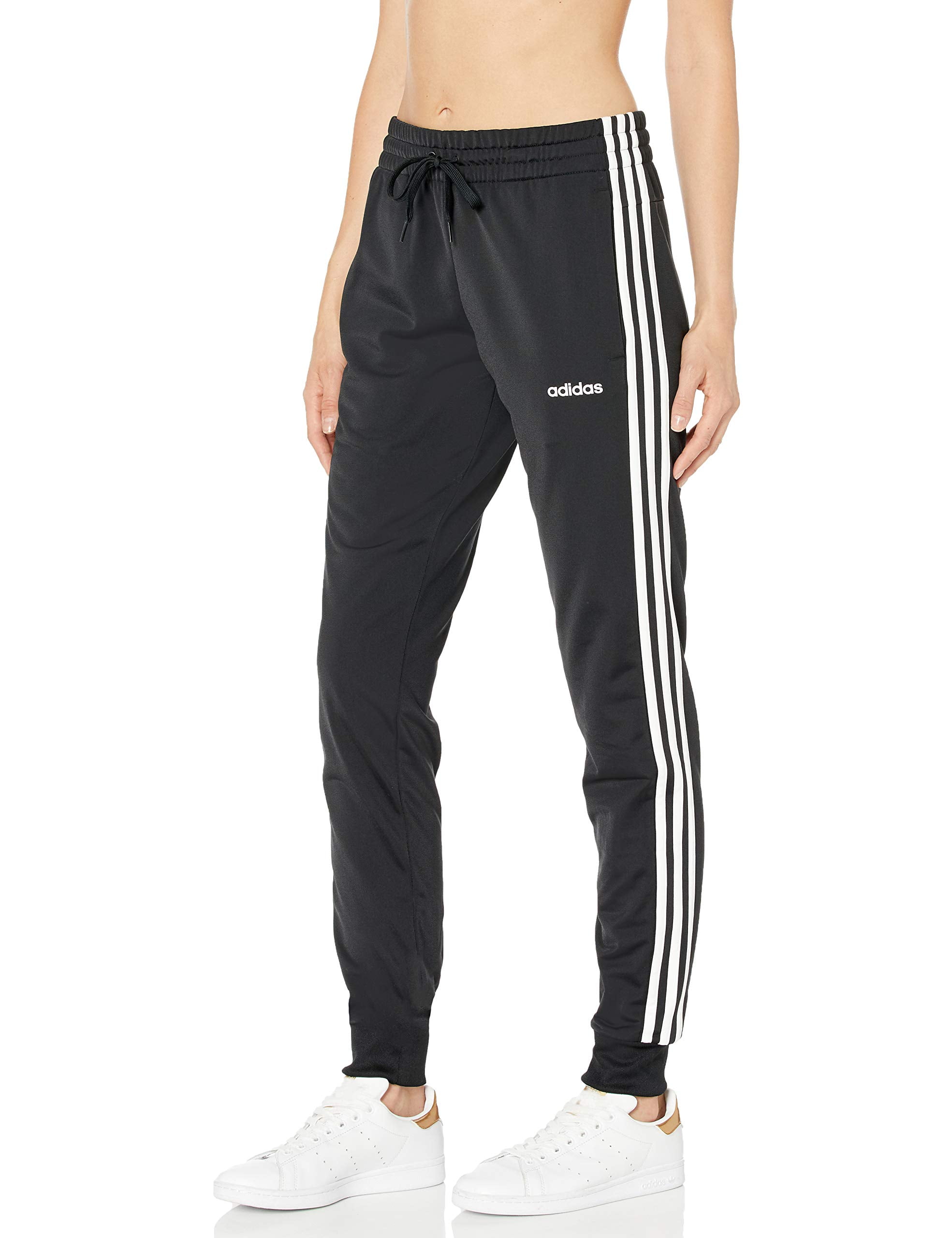 adidas black and white joggers