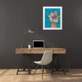 thumbnail image 3 of Moore, Regina 26x32 White Modern Wood Framed Museum Art Print Titled - Jubilant Floral IV, 3 of 4