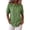Green, variant on Womens Tops Classic Doll Collar Gathered Short Sleeve Front Button Closure Hem Streamlined Minimalist Summer Daily Blouses Gray XXL