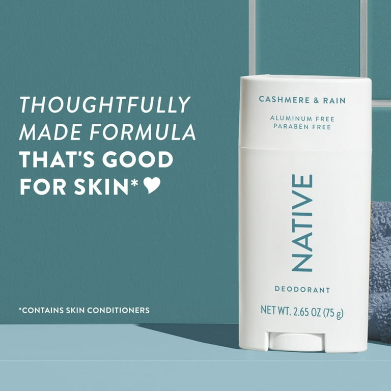 Native Deodorant, Cashmere and Rain, Long-Lasting Odor Protection