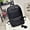 Black, variant on Retro casual backpack backpack men computer bag student bag Korean female leather travel tide one generation,Black