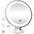 thumbnail image 1 of Miroir Grossissant Éclairé 10x, Rechargeable, 3 Modes de Couleur, 1 of 3