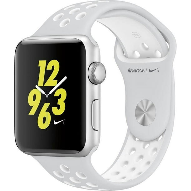 apple watch nike  silver aluminium case with summit white nike sport loop