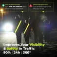 Lightweight Rechargeable LED Reflective Vest for Safe Walking at Night