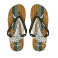 thumbnail image 1 of Peach Couture Mens Beach Flip Flops Textured Strappy Slip On Beach Sandals, 1 of 1