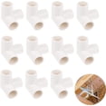 thumbnail image 1 of Accesorios de PVC de 3 vías de diámetro interior de 20 mm Conectores de montaje de PVC de codo de 3 vías Juntas de tubería de agua para tubería de riego (11 piezas, blanco), 1 of 1