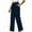 Dark Blue-03, variant on Perfectbot Women's High Waisted Barrel Pants - Wide Leg Drawstring Trousers for Dress & Casual Wear