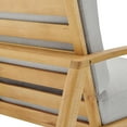 thumbnail image 5 of Orlean Outdoor Patio Eucalyptus Wood Lounge Armchair, 5 of 7