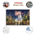 thumbnail image 2 of The Nighttime Splendor of Main Street U.S.A Cinderella Castle Picture Print Canvas Poster Wall Paint Art Posters Decor Modern Home Artworks Gift 24x36inch(60x90cm), 2 of 6