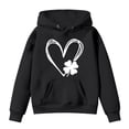 thumbnail image 4 of Ymyiu Hoodie Girls Girl's Graphic Hoodies Long Sleeve Sweatshirts Pullover Tops Cute Hoodies Trendy Size 11-12 Years(Black, 11-12 Years), 4 of 4