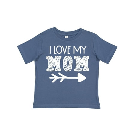 

Inktastic I Love My Mom with Arrow Gift Toddler Boy or Toddler Girl T-Shirt