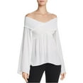 thumbnail image 2 of Ramy Brook Womens Liza Off the Shoulder Blouse, White, Small, 2 of 2