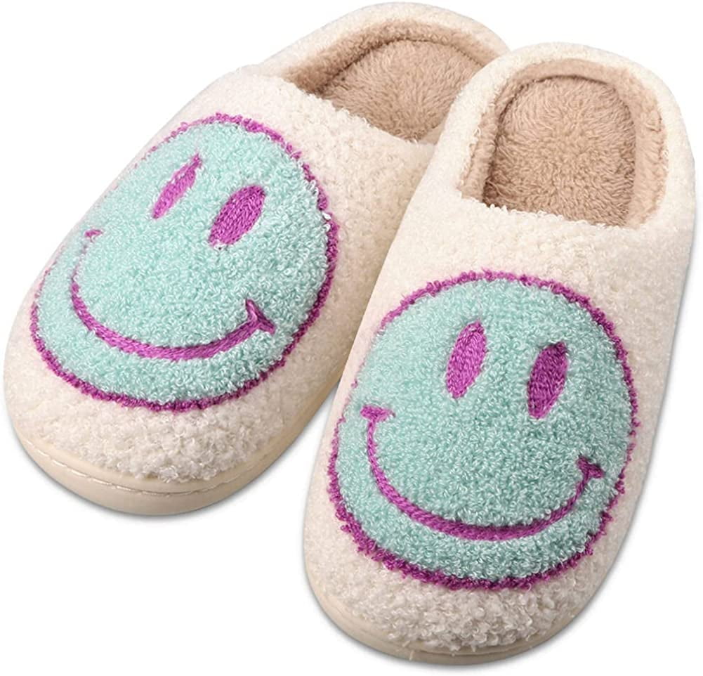 Smiley Face Silppers for Women and Men House Smiley Slippers Cute