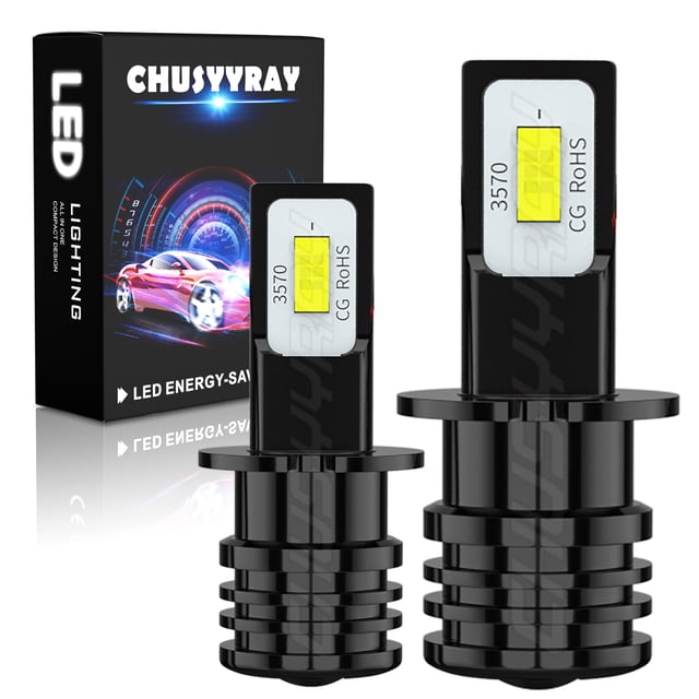 For Subaru Forester 2003 2004 2005 Super Bright white LED Fog Light H3 Bulbs 6000K