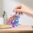 thumbnail image 4 of SUNSIOM Animal Hanging Ornament Dog Cat Cattle Keychain Car Rear View Mirror Charms Backpack Pendant Valentine's Day Birthday Present, 4 of 9