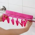 thumbnail image 5 of Joernso Portable Foldable Cloth Hanging Clothespin Bathroom Wardrobe Towel Clip Hanger, 5 of 8