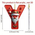 thumbnail image 2 of Christmas Tree Letter Ornaments Complete Alphabet Set For Festive DIY Holiday Craft Decorations, 2 of 2
