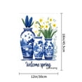 thumbnail image 4 of Amhnf Blue And White Porcelain Vases With Spring Flowers Welcome Spring Garden Flag For Home Outdoor Garden Yard Decor 12x18 inch, 4 of 5