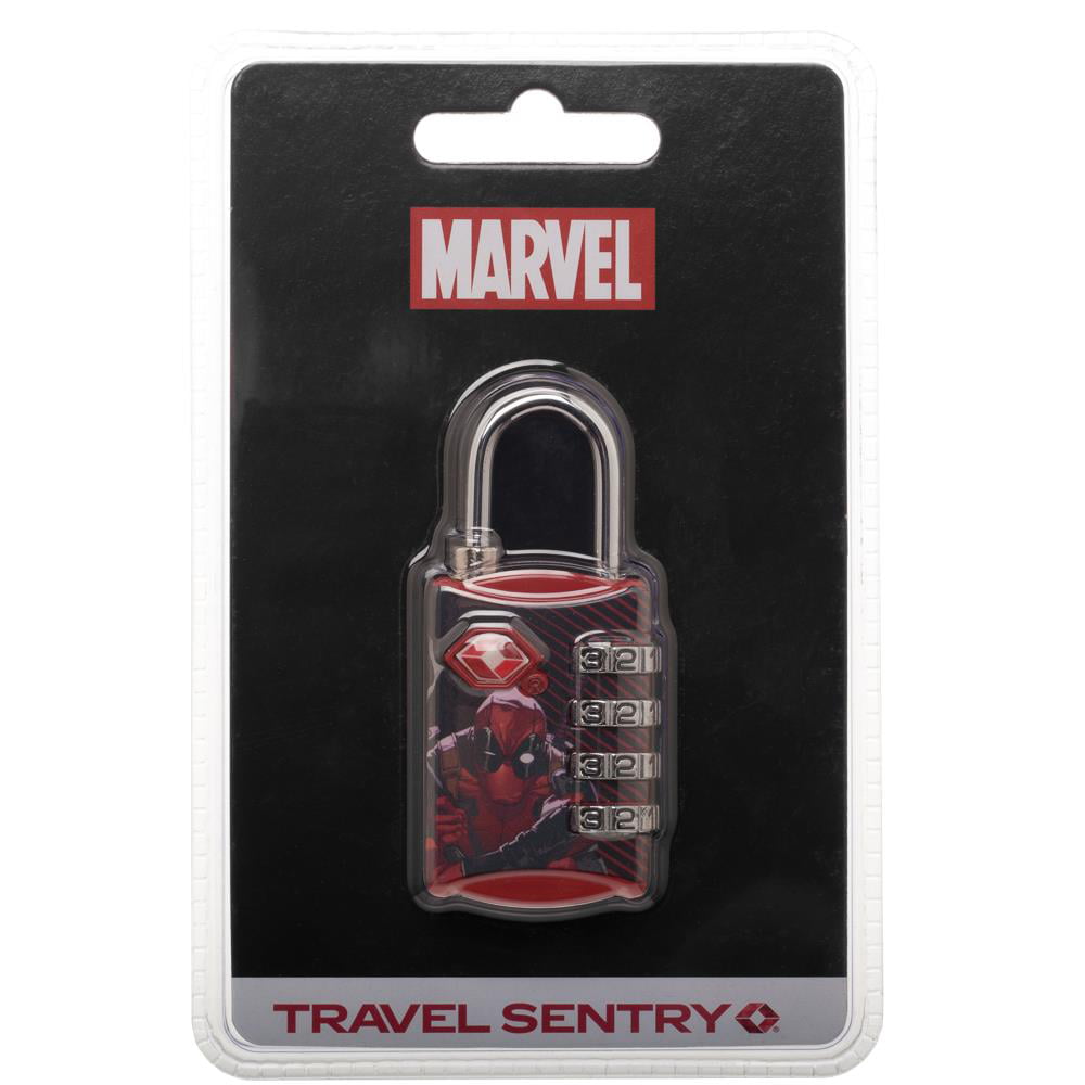 Marvel Comics Captain America Graphic Design TSA Approved Travel Combination Luggage Lock for Suitcase Baggage 