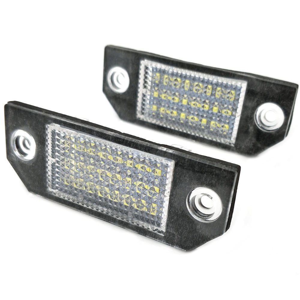 Nikauto 2Pcs 6500K LED License Plate Light 3528SMD Number Plate Light for Ford Focus C-MAX 2003 Ford Focus MK2 2003-2008