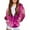 Hot Pink, variant on SGFCWSX Girls Oversized Hoodies Zip Up Sweatshirts Kids Soft Printed Sweatshirt Jacket Blue Size 5 Years