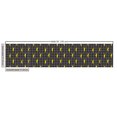 thumbnail image 2 of Ambesonne Modern Fabric by the Yard Upholstery, Thunder Symbols Elements Art, 5 Yards, Charcoal Grey and Yellow, 2 of 4