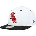 thumbnail image 3 of Men's New Era White/Black Chicago White Sox 95th Anniversary Primary Eye 59FIFTY Fitted Hat, 3 of 6